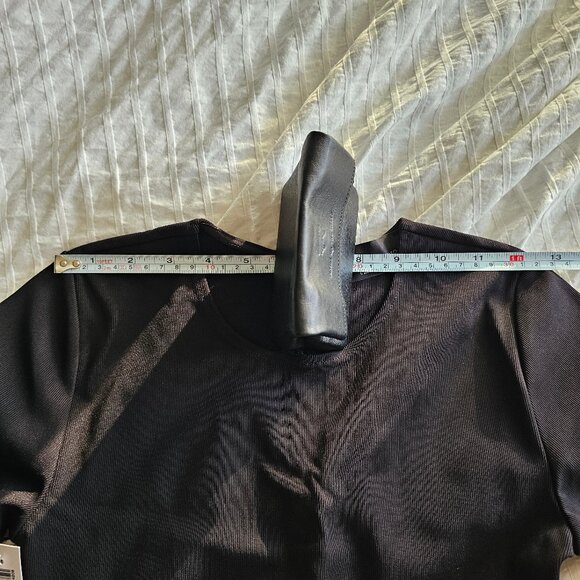 Aritzia Ten by Babaton Warner Long-sleeve Mini Dress - 2022 - Black - Sz S - NWT - Picture 11 of 16